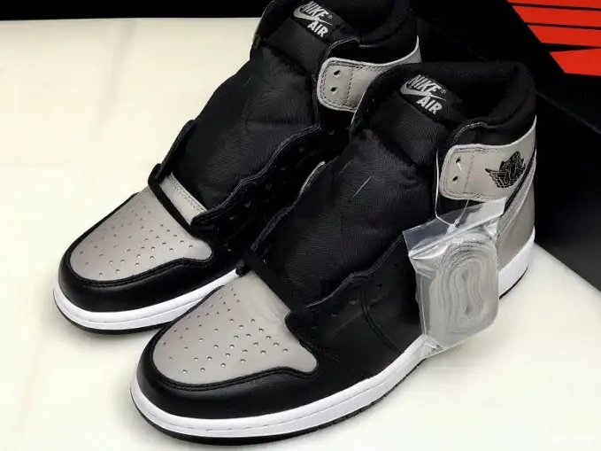 Cheap OG Jordan Black Grey Air High 1 Shadow Retro 555088-013 0530